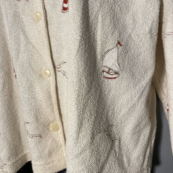 Vintage Art Unlimited Sportswear Sweater‎ Terry Cloth Lighthouses  2XL - Picture 3 of 5